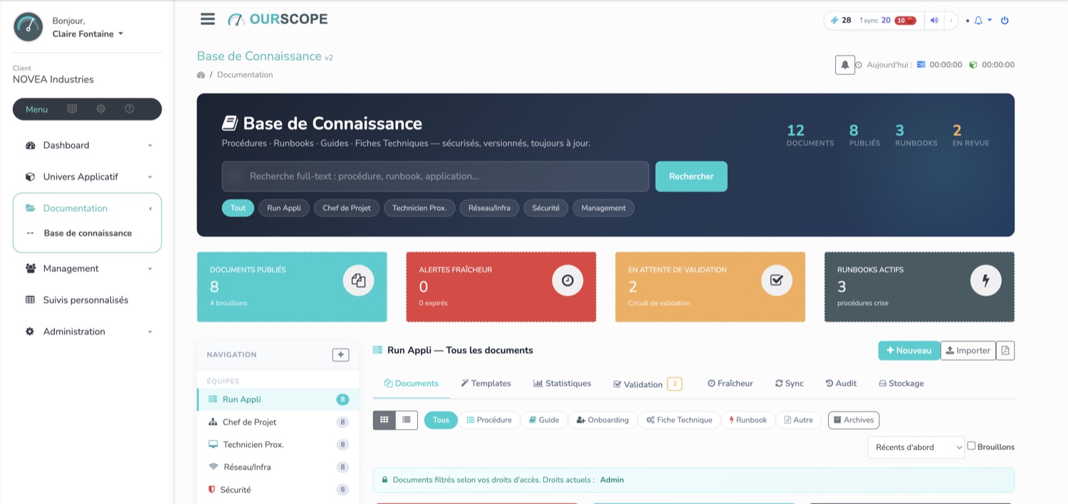 Votre base de connaissance vivante.